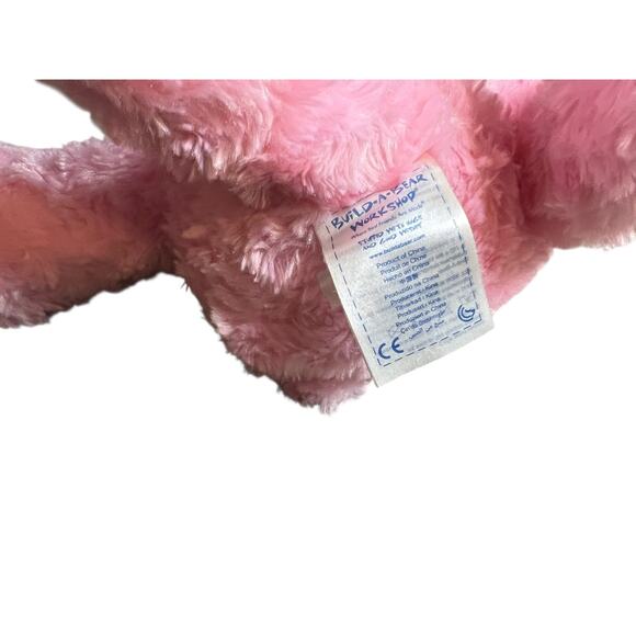Build A Bear Workshop Pink Cuddles Teddy Bear Plush 16" Heart Nose - Picture 5 of 6